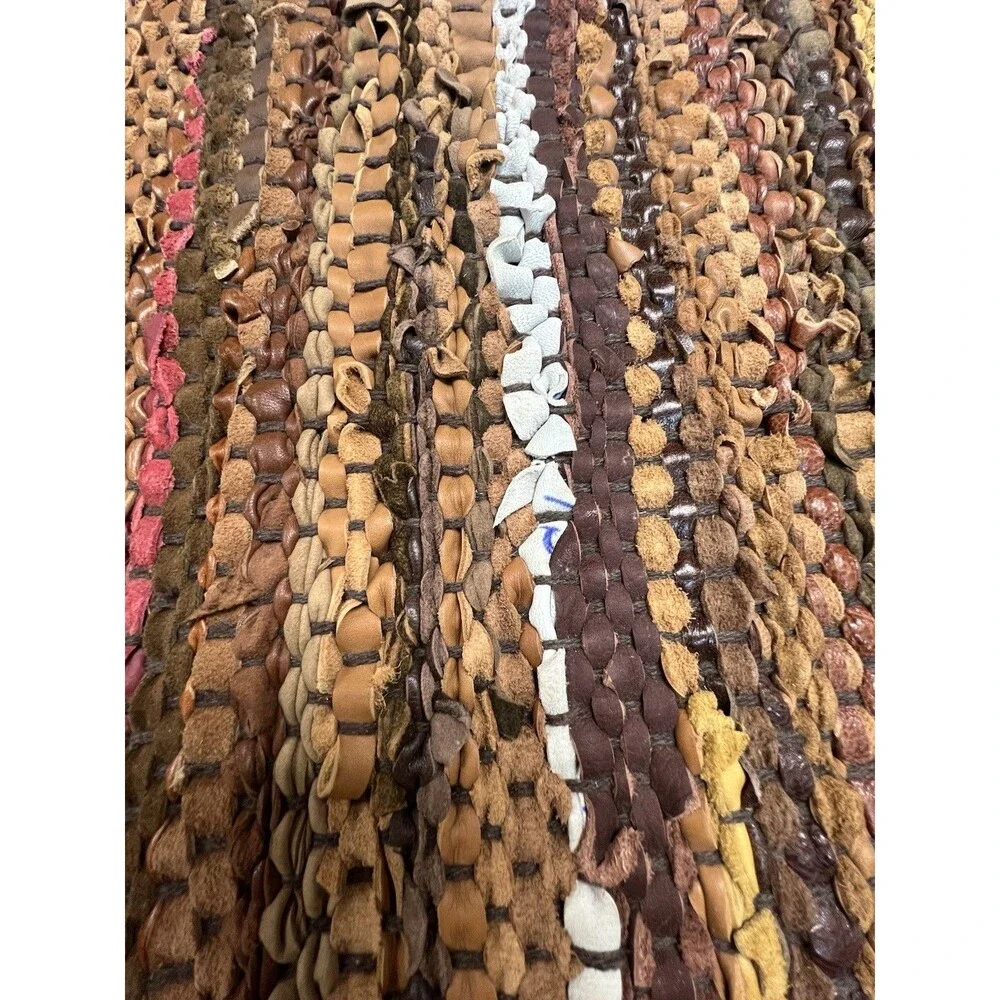 Tuscan Leather Placemats Set of 6 Heat Resistant, Waterproof, Non-Slip Boho NEW